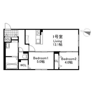 SALIENTE YAMAHANA(サリエンテ)【3階】の間取り