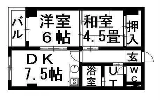 ソシアルコート菊水【202号室】の間取り