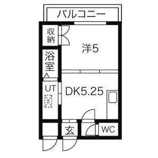 アローム南郷【301号室号室】の間取り