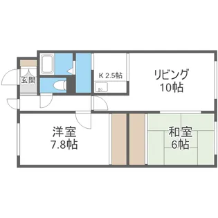アップルコート向ヶ丘【0402号室】の間取り