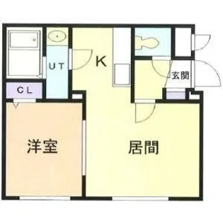 緑ヶ丘ロジュマン【1階】の間取り