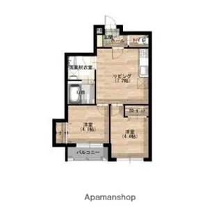 北海道札幌市豊平区月寒東五条16丁目【マンション】の間取り