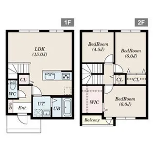 北海道札幌市南区真駒内上町4丁目【テラスハウス】の間取り