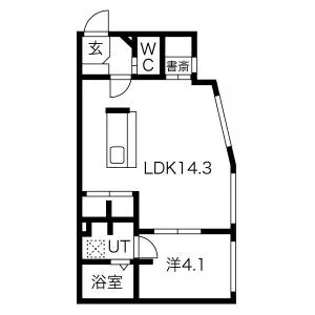 RーFINO新さっぽろ【501号室】の間取り