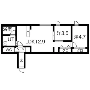 シティノーブル南郷13丁目【4階】の間取り