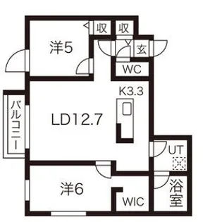 BARNEYS FORTUNATO【2階】の間取り