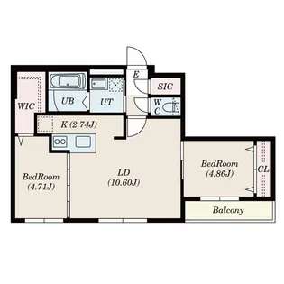ラクラス大通東【4階】の間取り