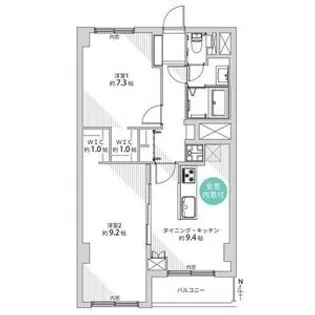 サッポロユニオンハイツ【805号室】の間取り