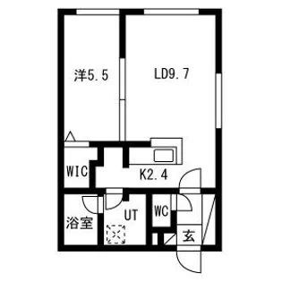 PRIME COURT苗穂駅前(プライムコート苗穂駅前)【2階】の間取り