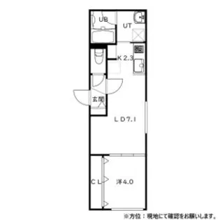 シティレジデンス福住【0403号室】の間取り