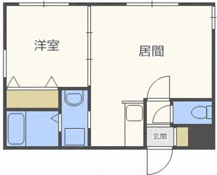 アール栄通【2階】の間取り