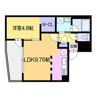 ラ・シュエットドルチェ【1階】の間取り