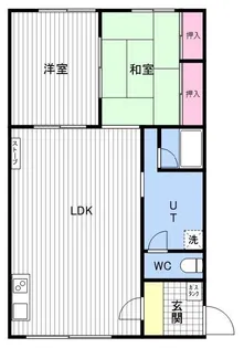 シャルム高瀬【1階】の間取り