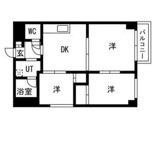 シティ菊水ビル【4階】の間取り