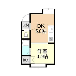 リバーデンス栄通【6号室】の間取り
