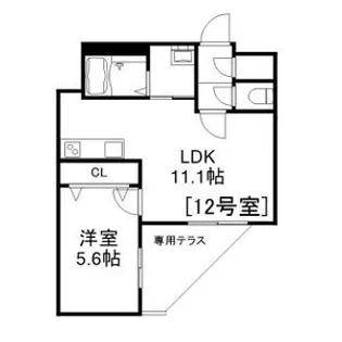 Alivis美園【1階】の間取り