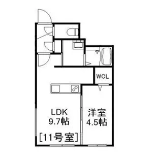 ALIVIS美園【2階】の間取り