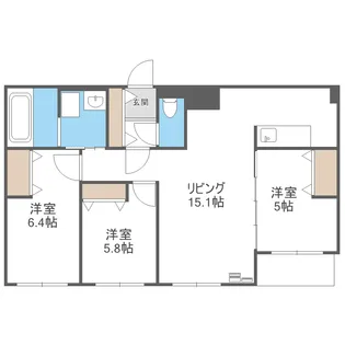 FRANZ TSUKISAMU KOEN【3階】の間取り