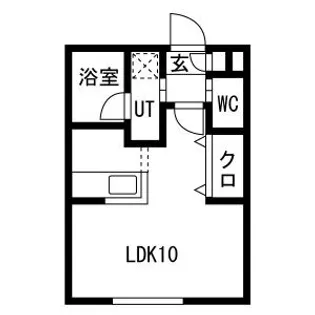 キングハウス学園前【4階】の間取り