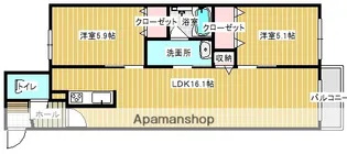 DOONA札幌【4階】の間取り