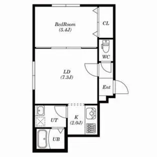 ムーンフェイス【403号室号室】の間取り