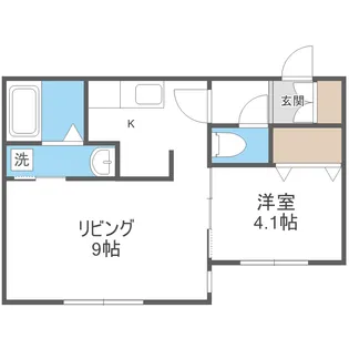 レトワール平岸【2階】の間取り