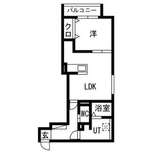 LA VITA COMODO SAPPORO 「ラ ヴィータ コ【1階】の間取り