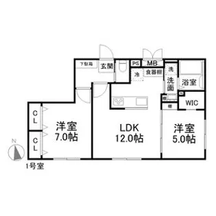 レクシア【4階】の間取り