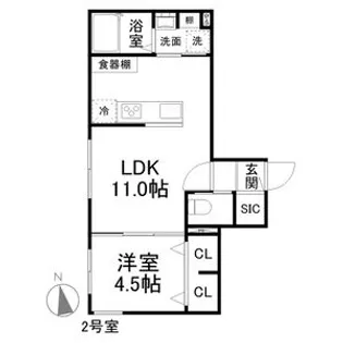 レクシア【3階】の間取り