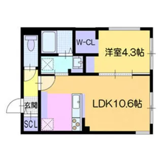 仮)ソラテラス【201号室】の間取り