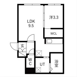 CITY RESIDENCE 南郷18丁目(シティレジデンス南郷【401号室】の間取り