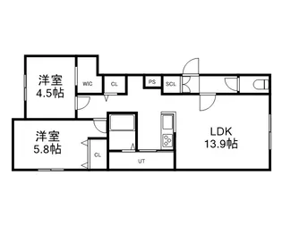 MKガーデン澄川【301号室】の間取り