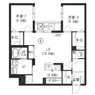 ) クレスト豊平公園 豊平6ー10【3階】の間取り