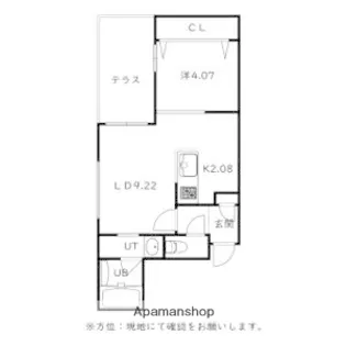 仮)菊水5−2MS B棟【101号室】の間取り