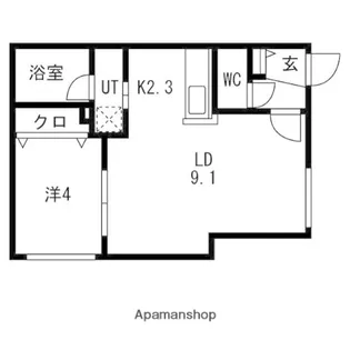 シティプレミア栄通 仮称)栄通13丁目MS【102号室】の間取り