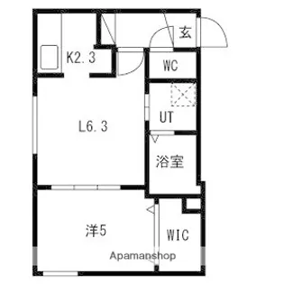 ルリ美園【402号室】の間取り