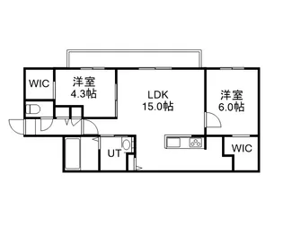 仮)豊平1ー6MS【305号室】の間取り