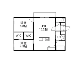 仮)豊平1ー6MS【403号室】の間取り