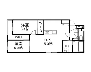 仮)豊平1ー6MS【2階】の間取り