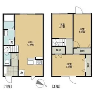 レトアB【1階】の間取り