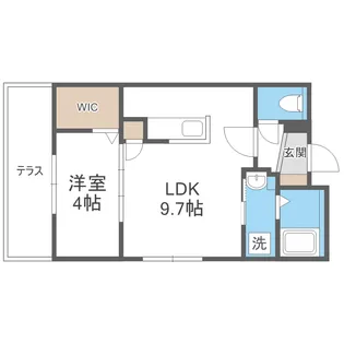 DPレジデンス北広島【102号室】の間取り