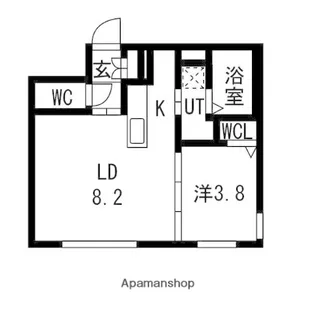 仮)RESIDENCE SHINMEI東札幌【102号室】の間取り