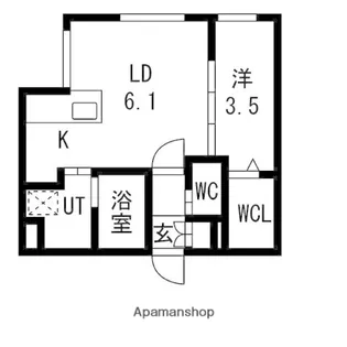 仮)RESIDENCE SHINMEI東札幌【206号室】の間取り