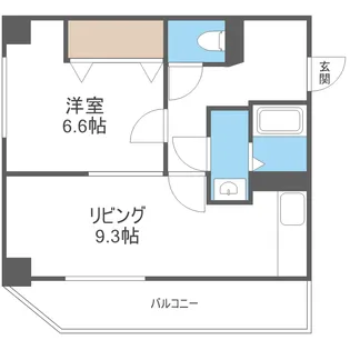 MOBIUS TOYOHIRA【1003号室】の間取り