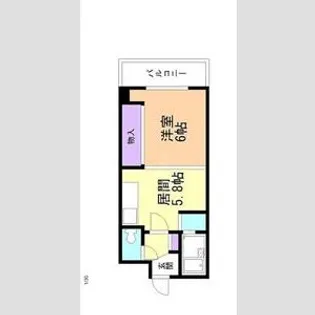 アクティブプラザ真栄【202号室】の間取り