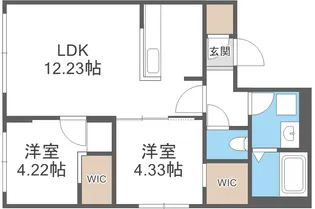 ラ・シュエットアベイズ【402号室】の間取り