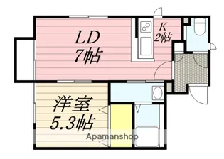 スカイパレス.【202号室】の間取り
