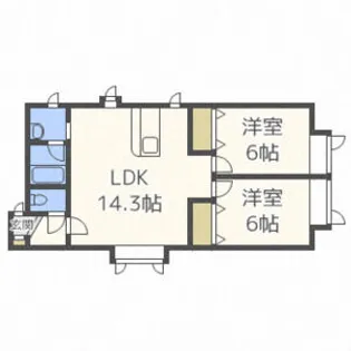 ドリーム1・7 B棟【101号室】の間取り
