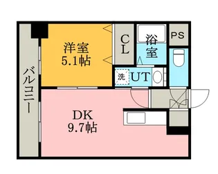サンライトシティ豊平【0602号室】の間取り