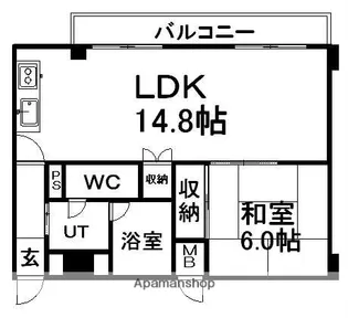 Lハイム豊平公園【607号室】の間取り